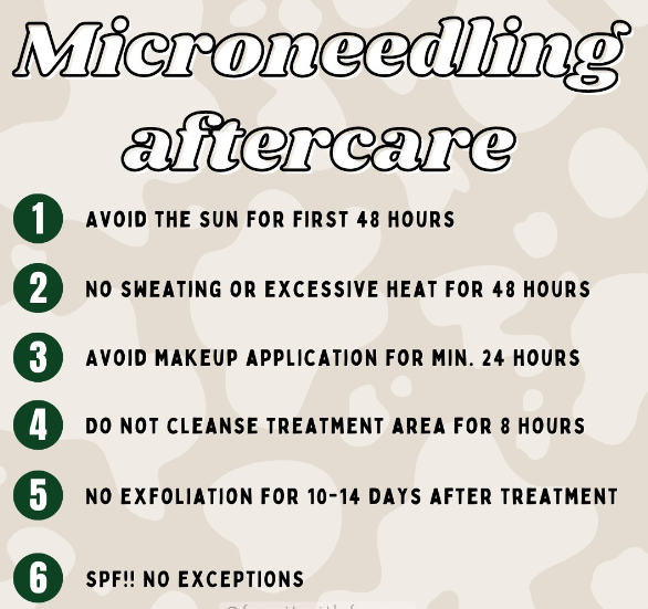 Microneedling aftercare